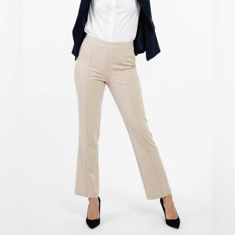 Joseph Ribkoff Beige Straight Leg Pants